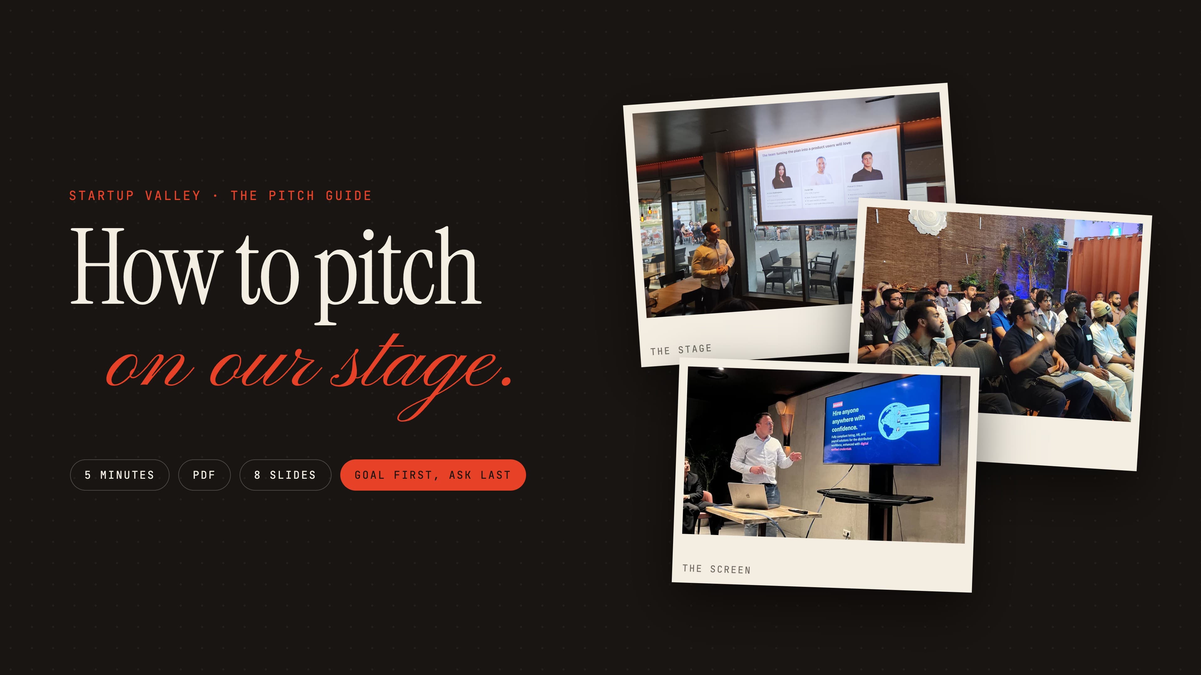 The Pitch Guide: How to Pitch at a Startup Valley Night